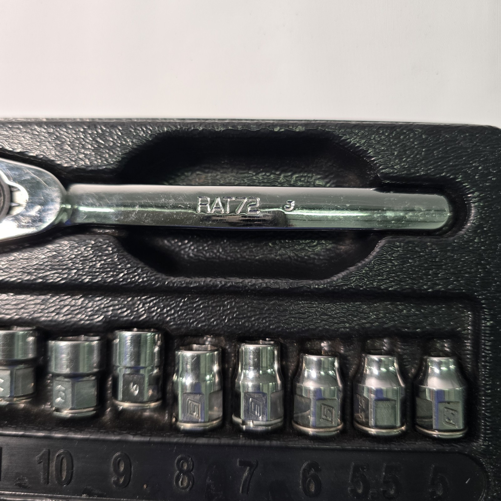 Snap On 112RTSMA Low Profile Socket Set Metric With Case Excellent Condition