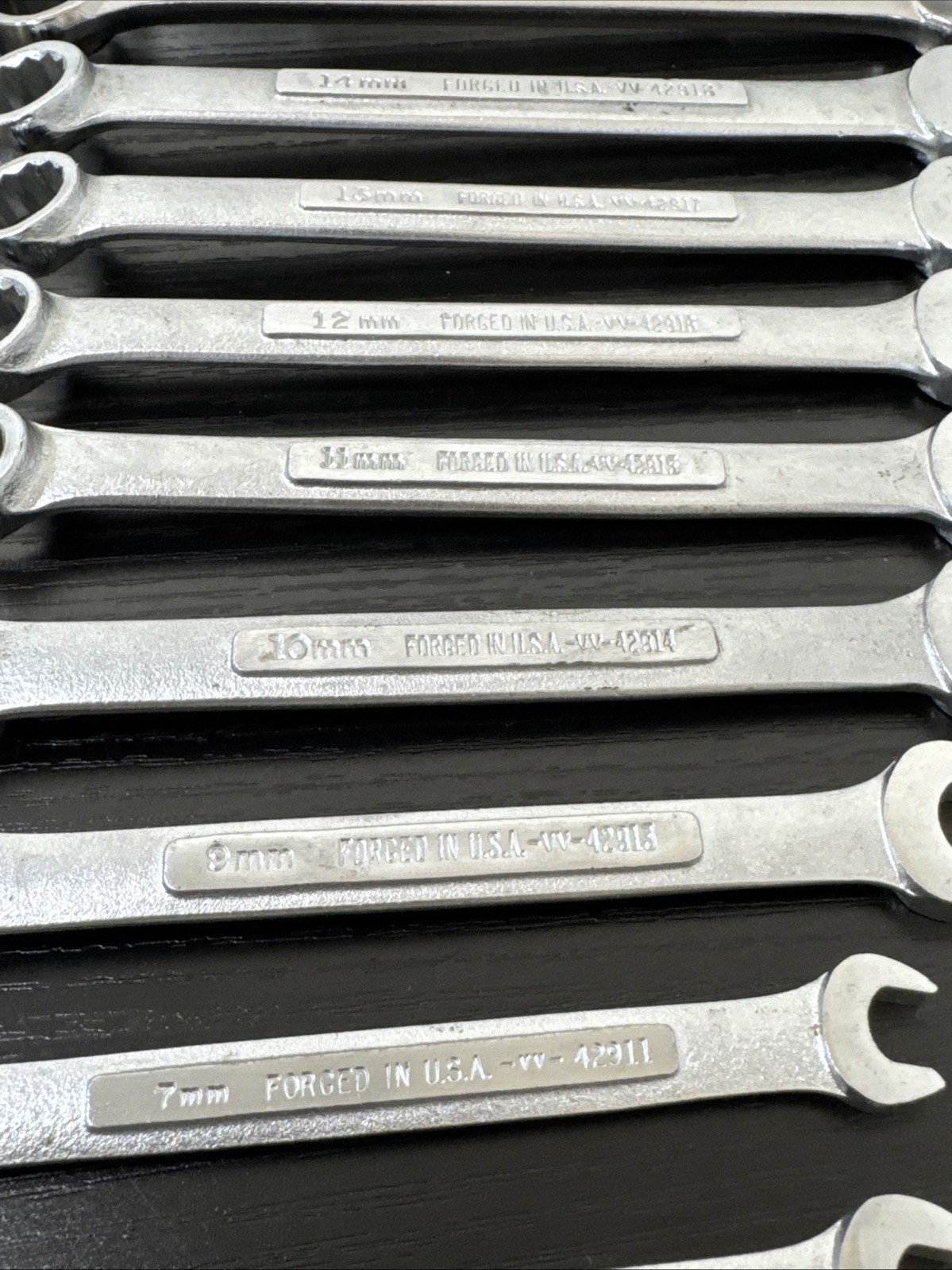 Craftsman USA V VV Metric Combination Wrench 11 Pc Set 12Pt 6mm Up To 17mm Read