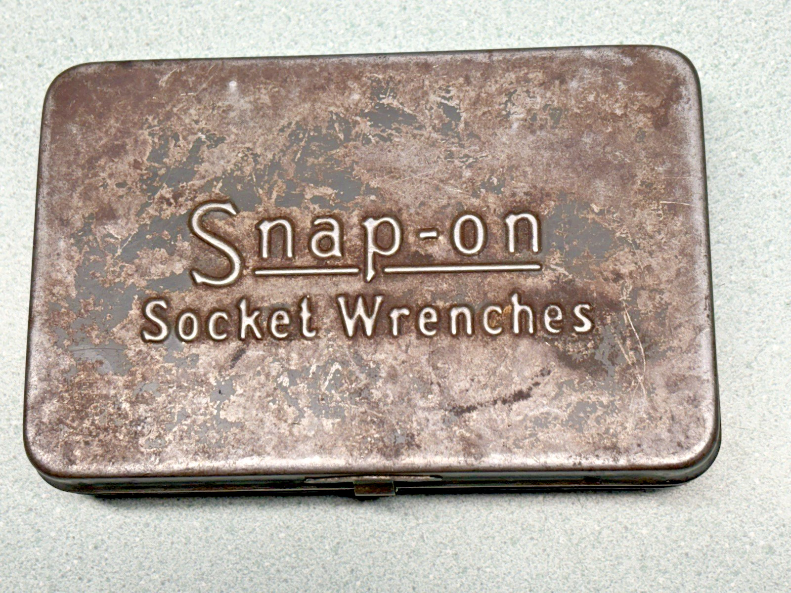 Vintage Snap-On Early Socket Wrench Set Case TM 6 7 8 11 E date 1944 RARE WWII