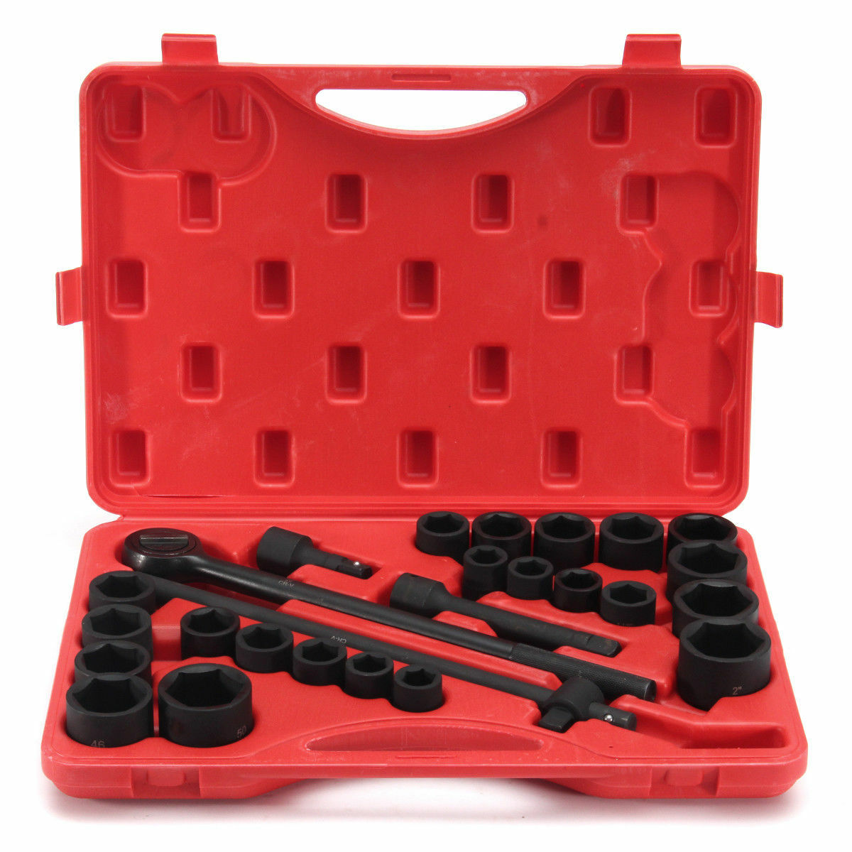 27pc Impact Socket Set 3/4″ Drive Metric & SAE Cr-V Standard Car Mechanic Tools
