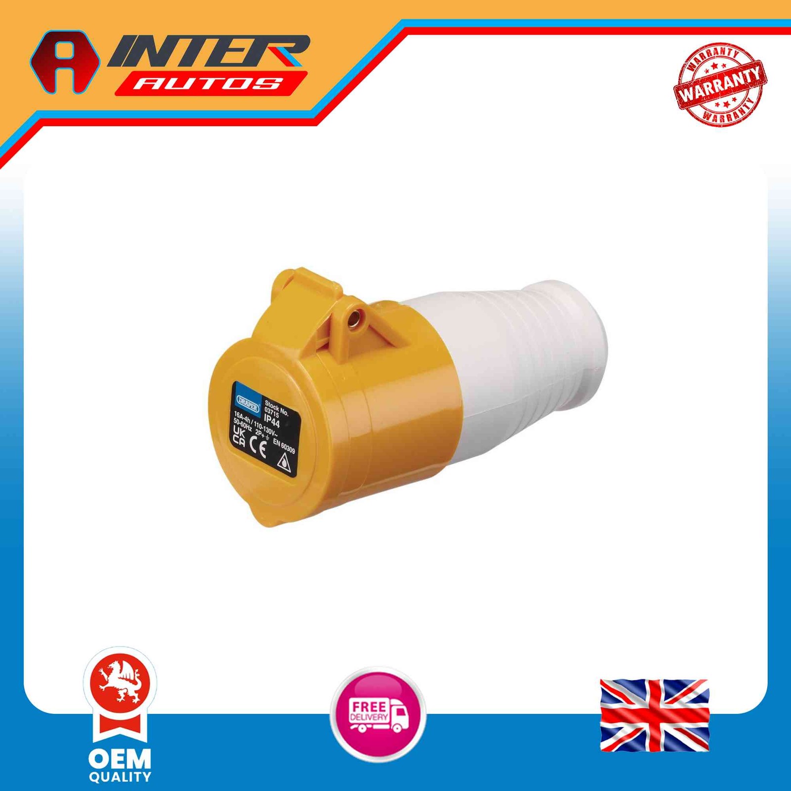 Draper 110V Site Socket, 16A 03715