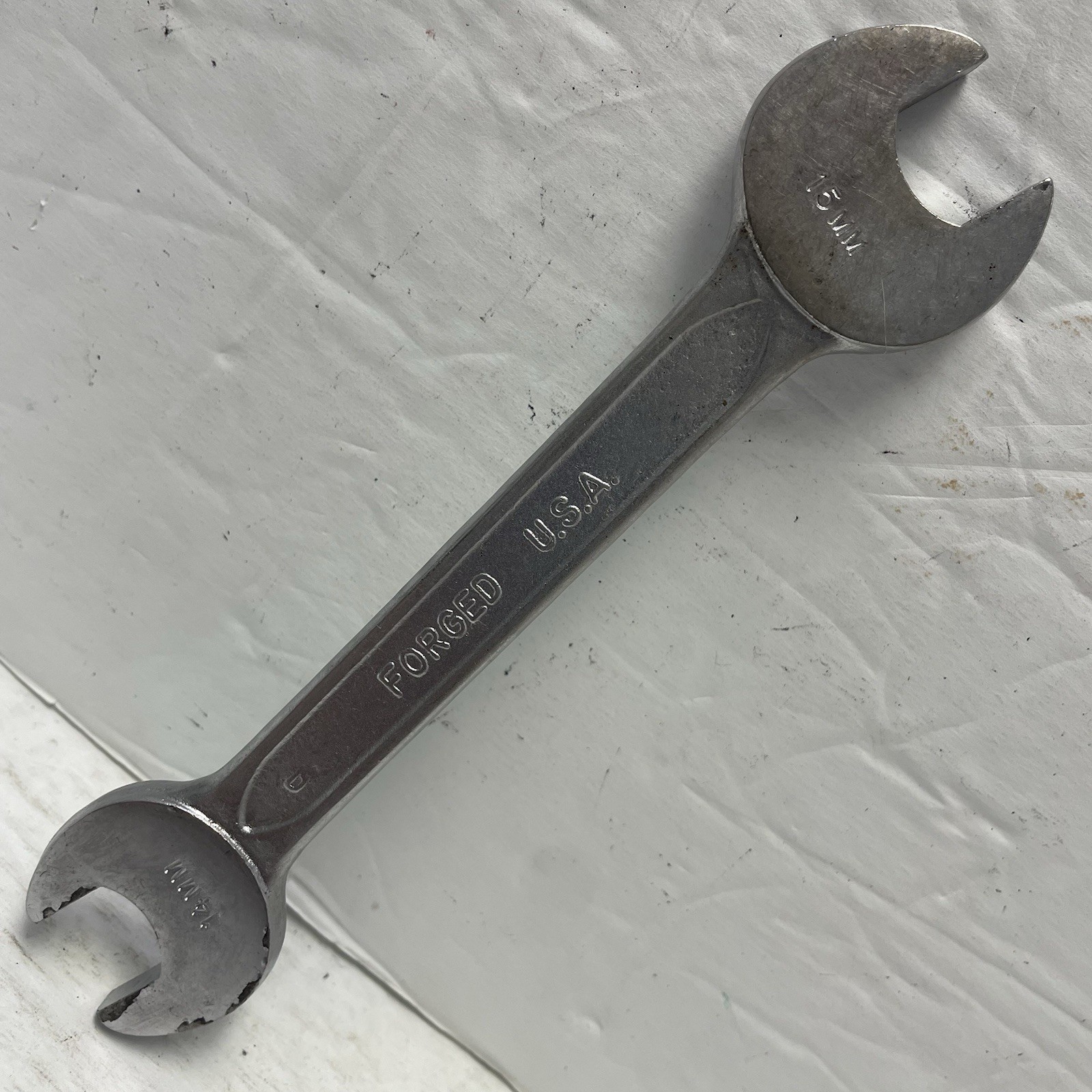 6″ Open End Wrench 14mm x 15mm – Westcraft 45-2851-9 – Used – Good Condition