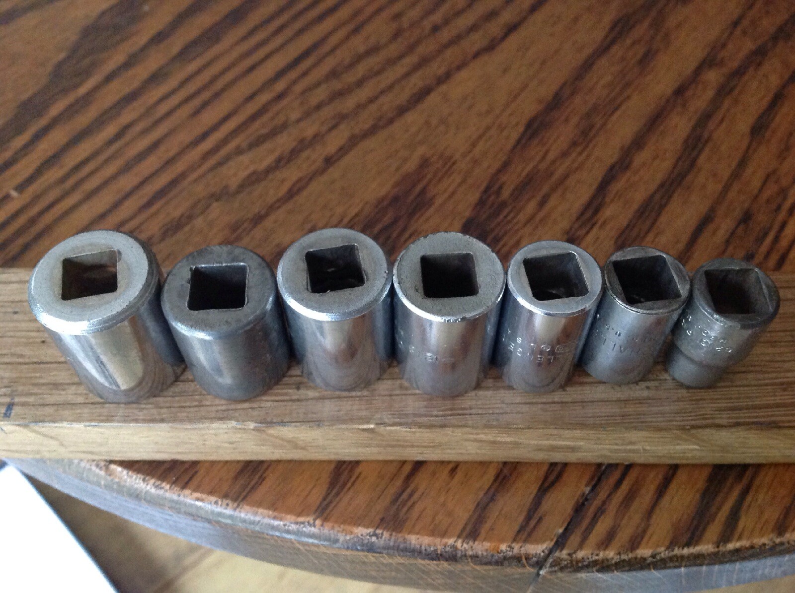 7 USA Challenger Proto Plomb 11/16″to 5/16″AF Sockets With 3/8″ Drive.