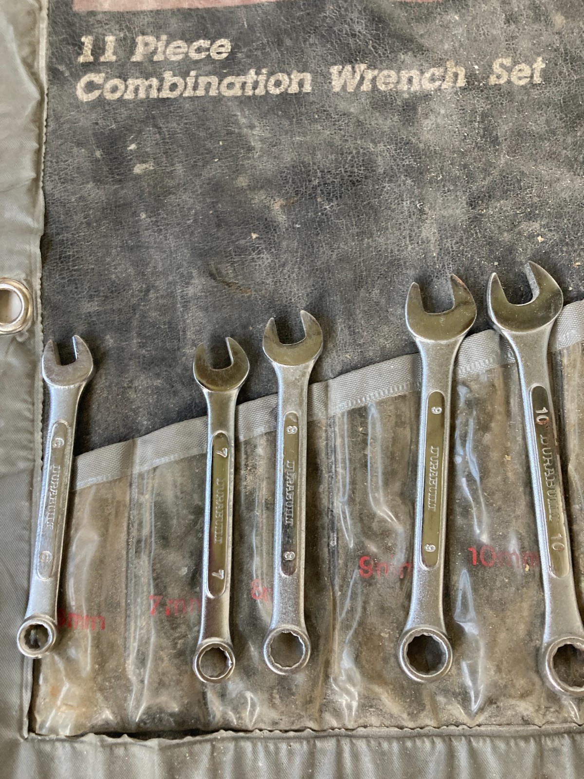 Vintage Durabuilt 11 Pc Metric Combination Wrench Set 6mm – 15mm