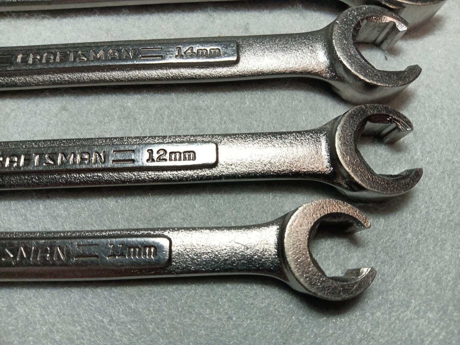 Sears Craftsman USA 5Pc METRIC Flare Nut Line Wrench Set – VV, VA 9mm-21mm