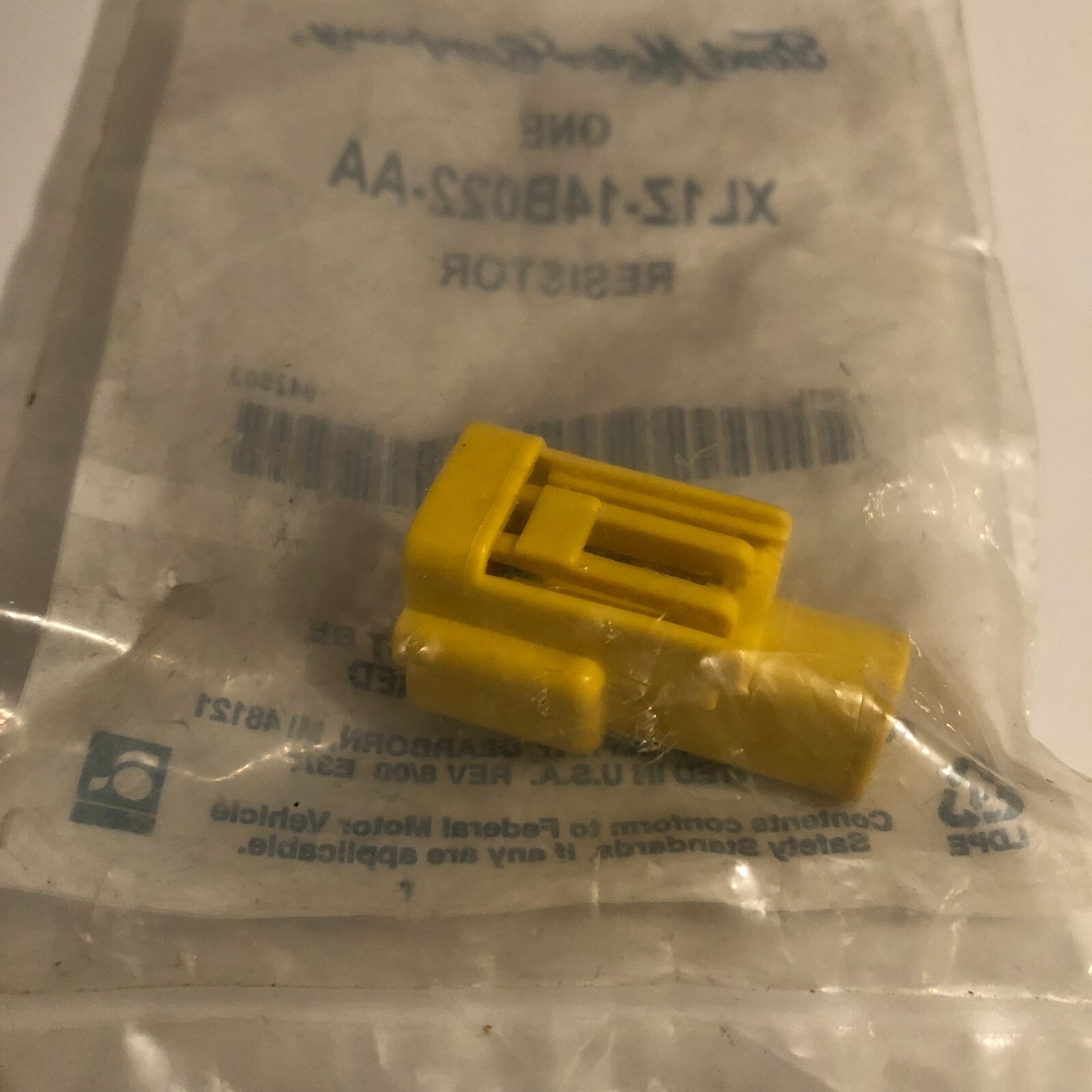 FORD Genuine OEM XL1Z-14B022-AA SRS Side Bag Light Eliminator Resistor Connector