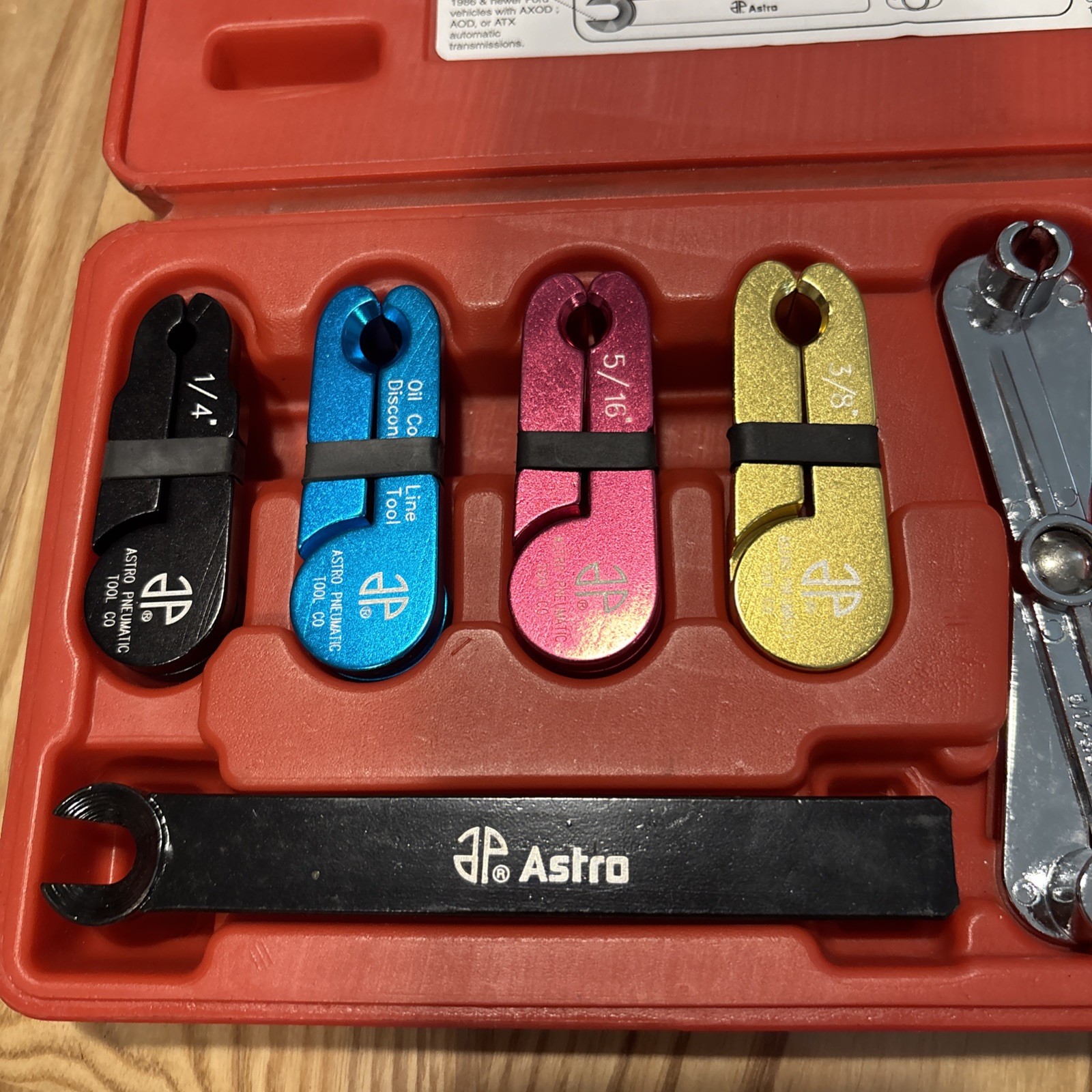 Astro Pneumatic Fuel Transmission Line Quick Disconnect Coupler 7892 Set READ