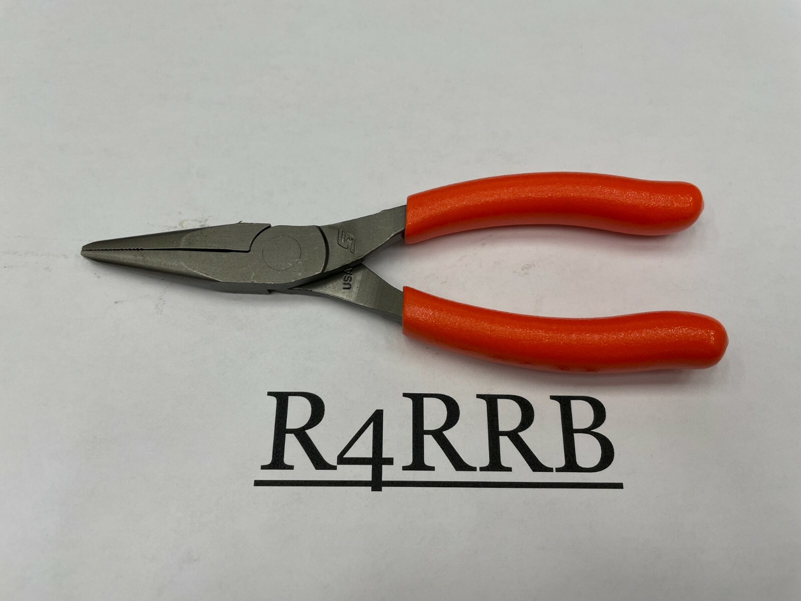 Snap-On Tools USA NEW ORANGE Soft Grip 6″ Talon Grip Needle Nose Pliers 95ACFO