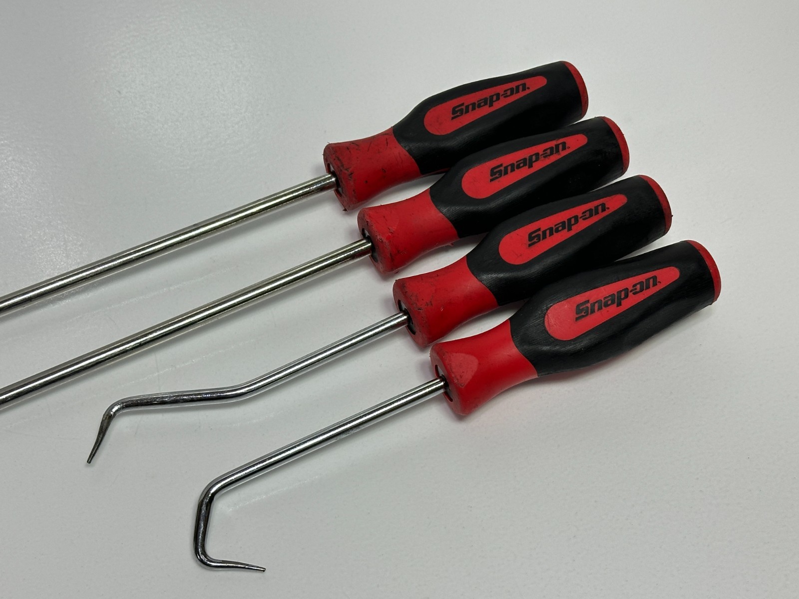 🇺🇸 Snap On Tools USA 4pc Red Soft Grip Radiator Hose Pick Set, Long & Regular