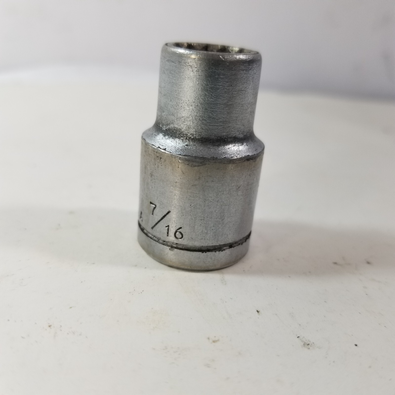 Fleet SAE Socket 7/16″, 12 point, 1/2in drive. R-1214 Made in USA