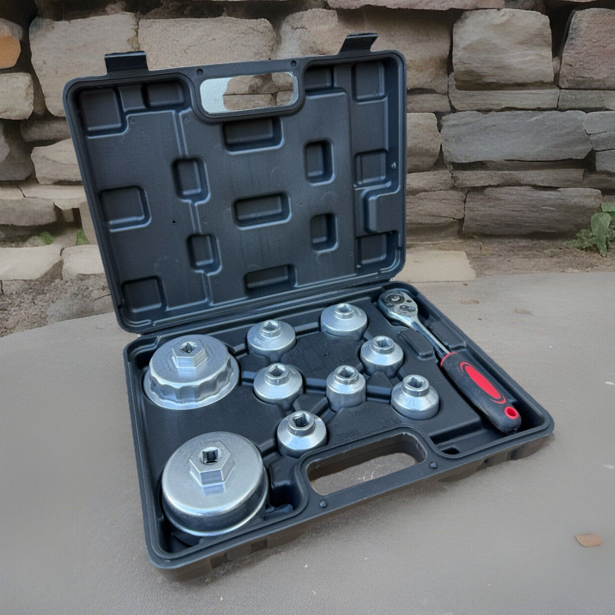 10Pcs Oil Filter Cap Wrench Sockets Set Removal Tool Kit For BMW Mercedes Toyota