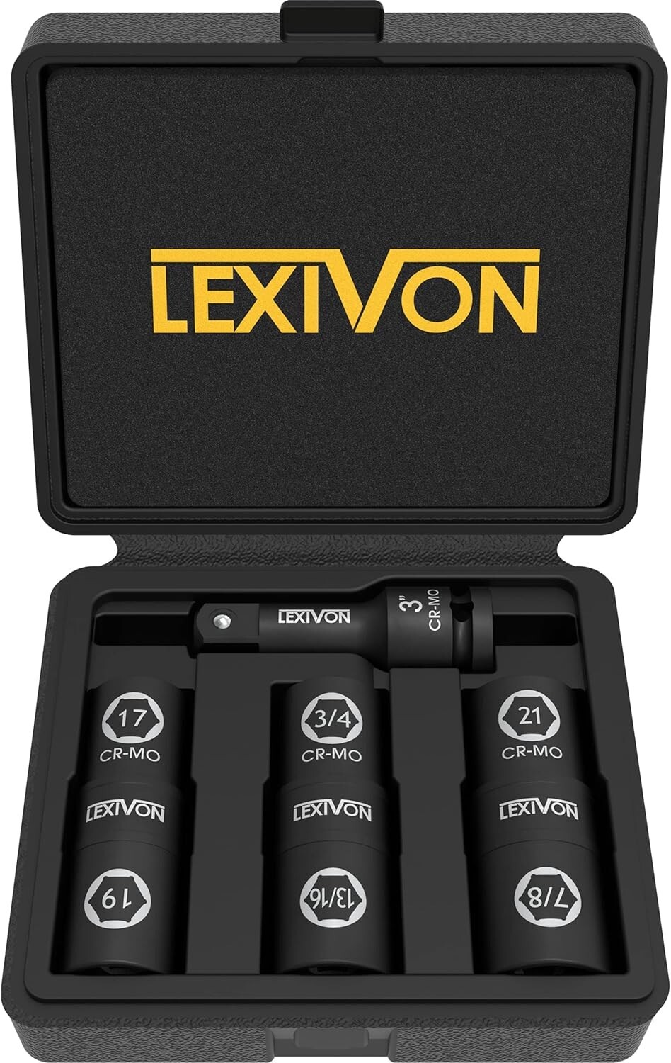 Durable Chrome Molybdenum Impact Socket Set – 6 Sizes for Easy Identification