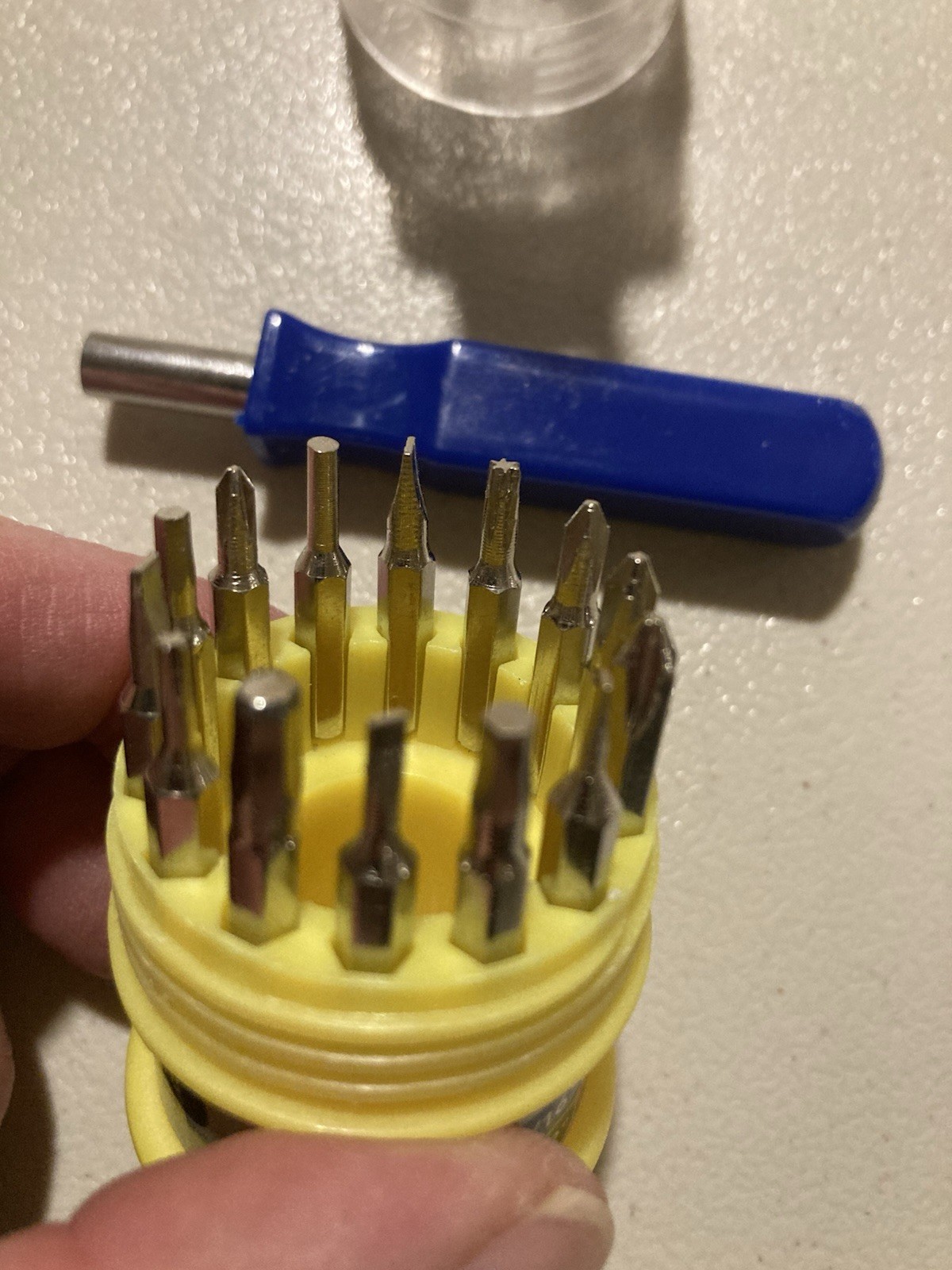 Miniture Screwdriver Set In Plastic Carrying Case