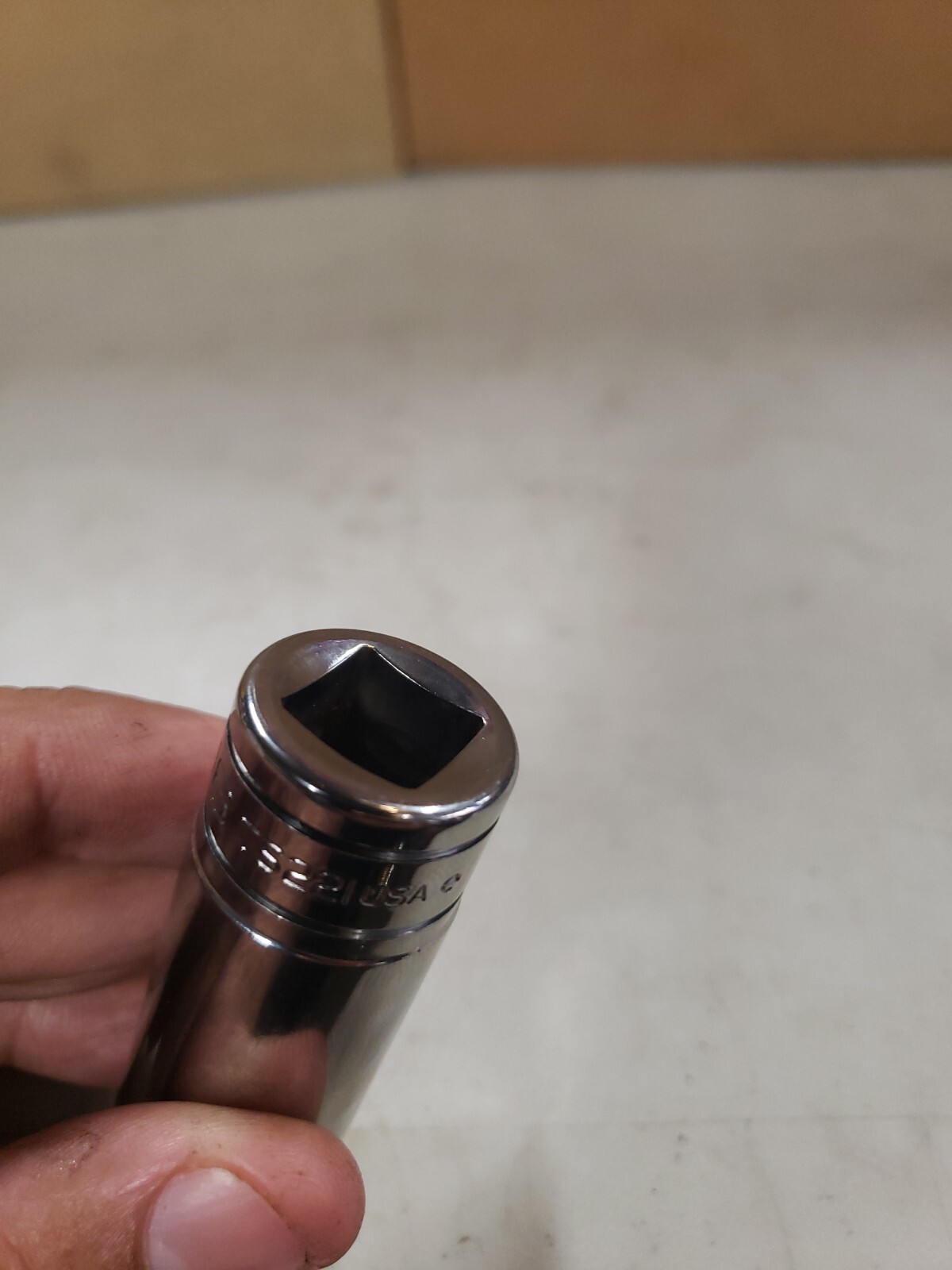 Snap-on Tools USA NEW 1/2″ Drive 11/16″ SAE Deep 6 Point Chrome Socket TS221