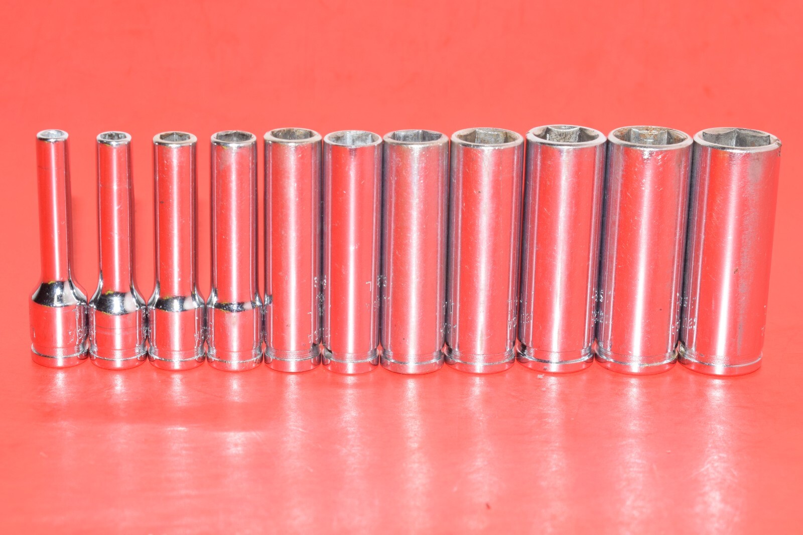 Cornwell Tools 1/4″ Drive 11pc Metric 4mm – 14mm 6-POINT Deep Flank Socket Set