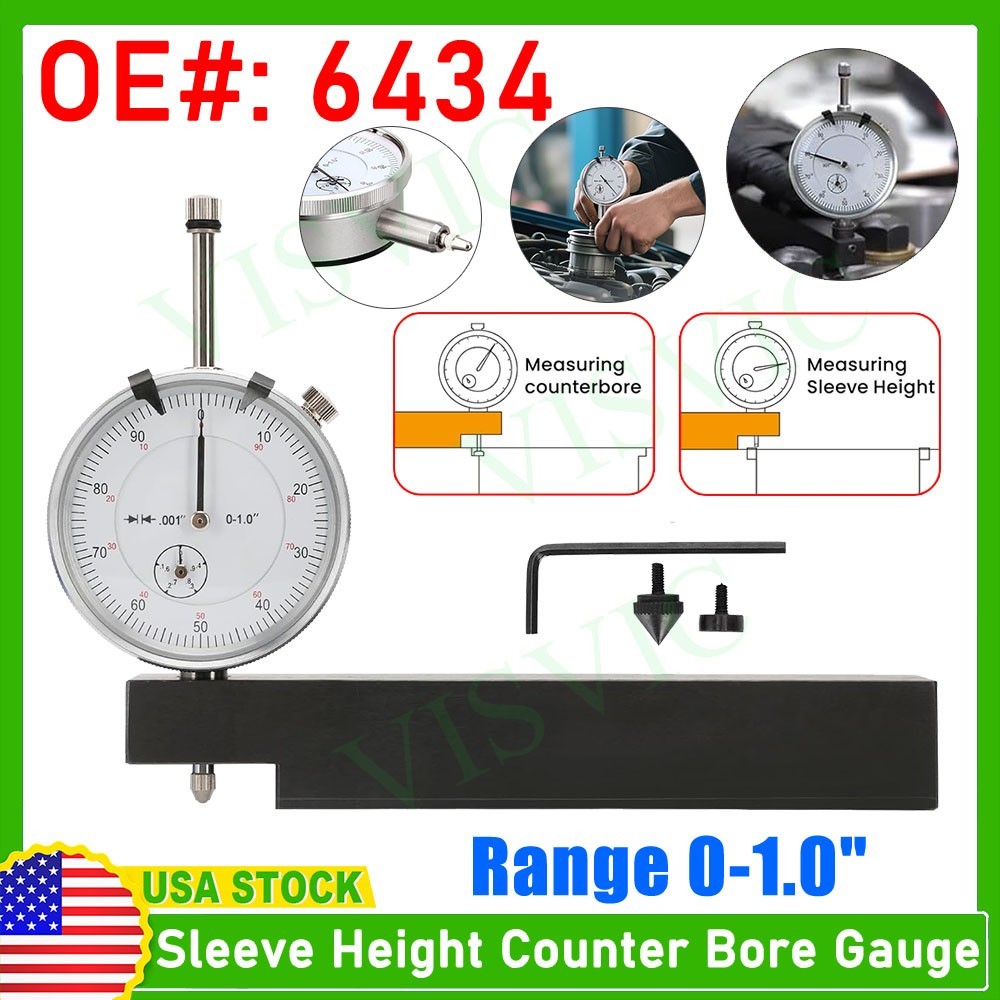 Cylinder Liner Protrusion Measurement Tool Dial Indicator For All Diesel Engines