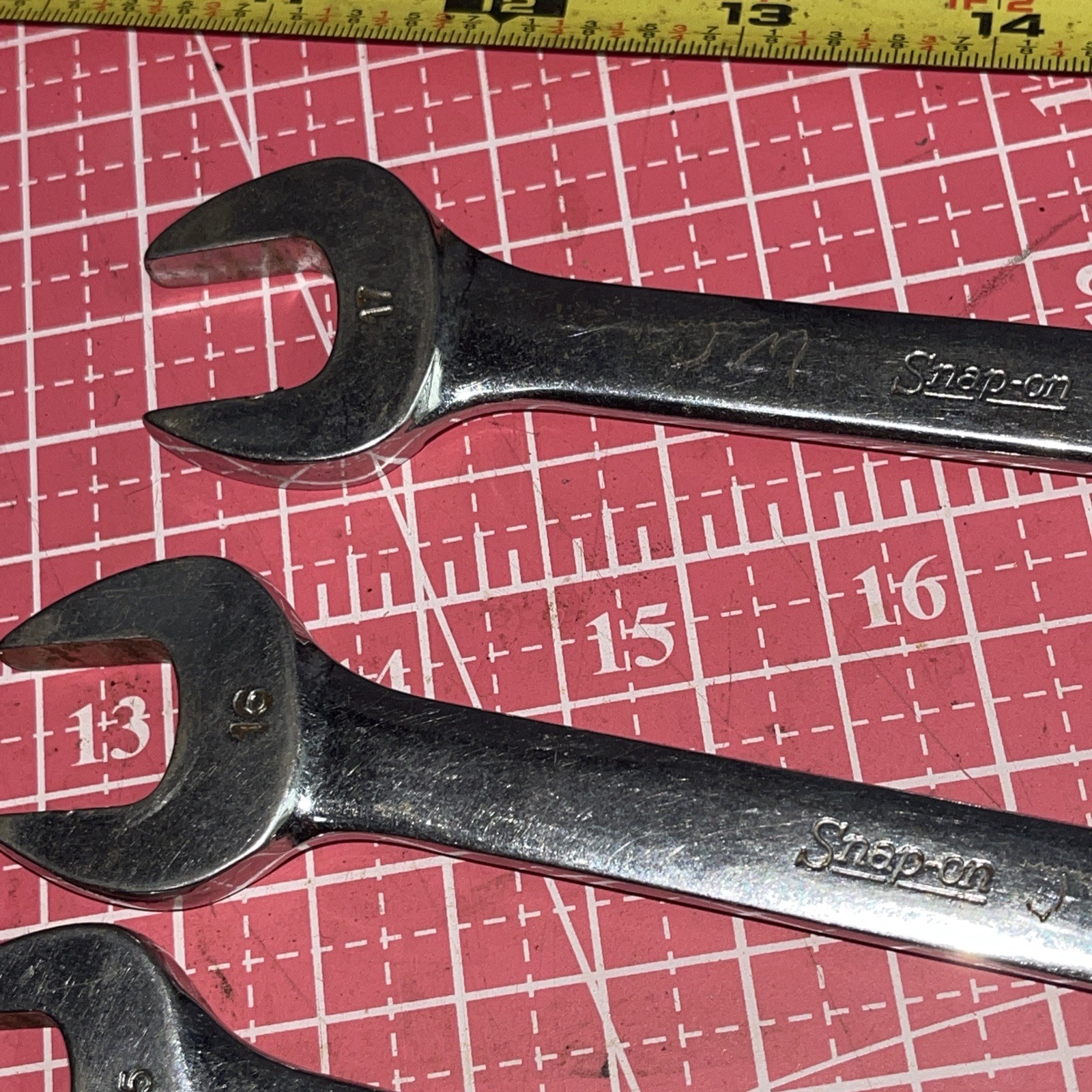 Snap on USA OEXM 6 Piece 12 Point Metric SHORT Combo Wrench Set 12-17 MM