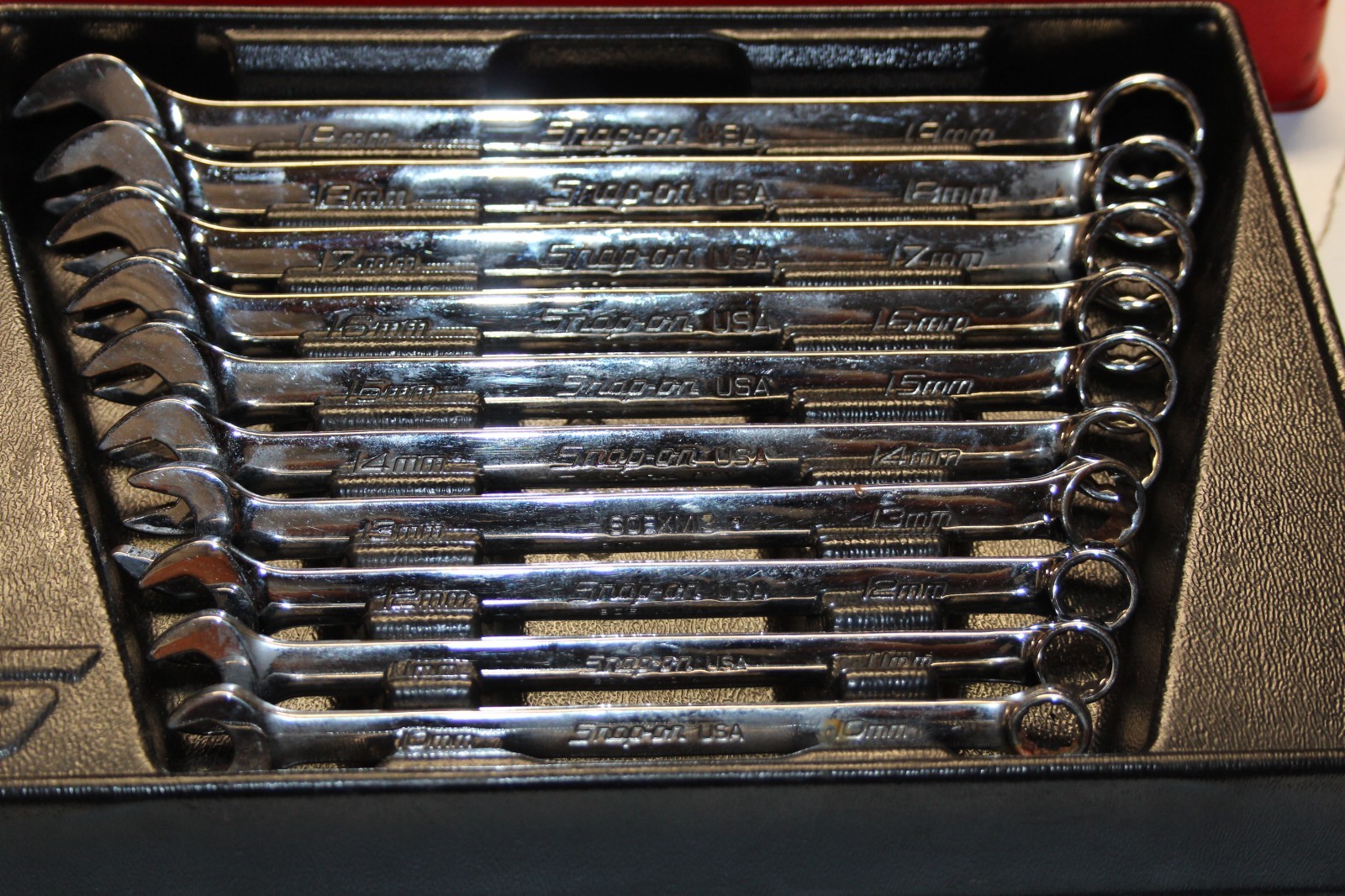 Snap-on SOEXM710 & SOEX710 20-Piece Flank Drive® Combination Wrench Set SAE & MM