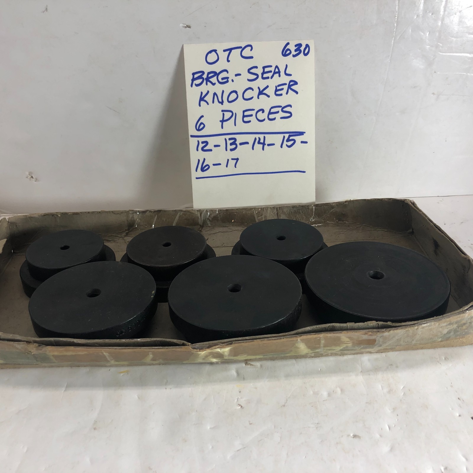 Used OTC Tool Company Automotive T Step Plate Set Tool # 630-12,13,14,15,16,17