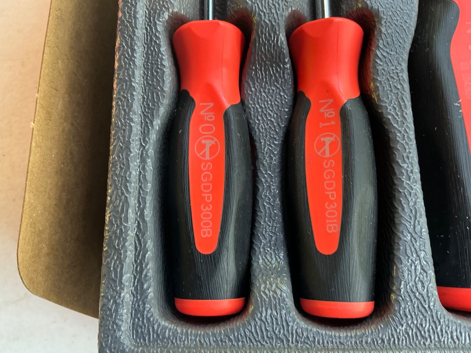 Snap-on Tools 10pc ORANGE Soft Grip Phillips & Flat Head Screwdriver Sets