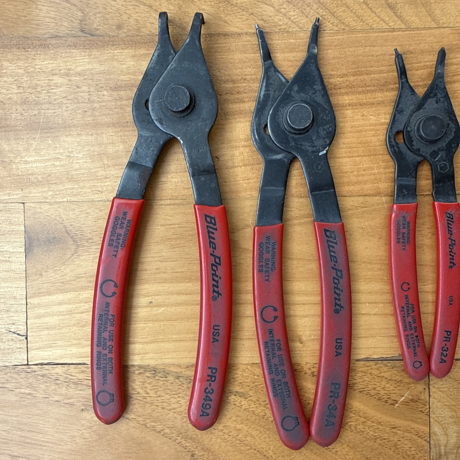 Blue-Point Tools Snap Ring Pliers 5pcs PR-129A PR-349A PR12A PR-32A PR-34A