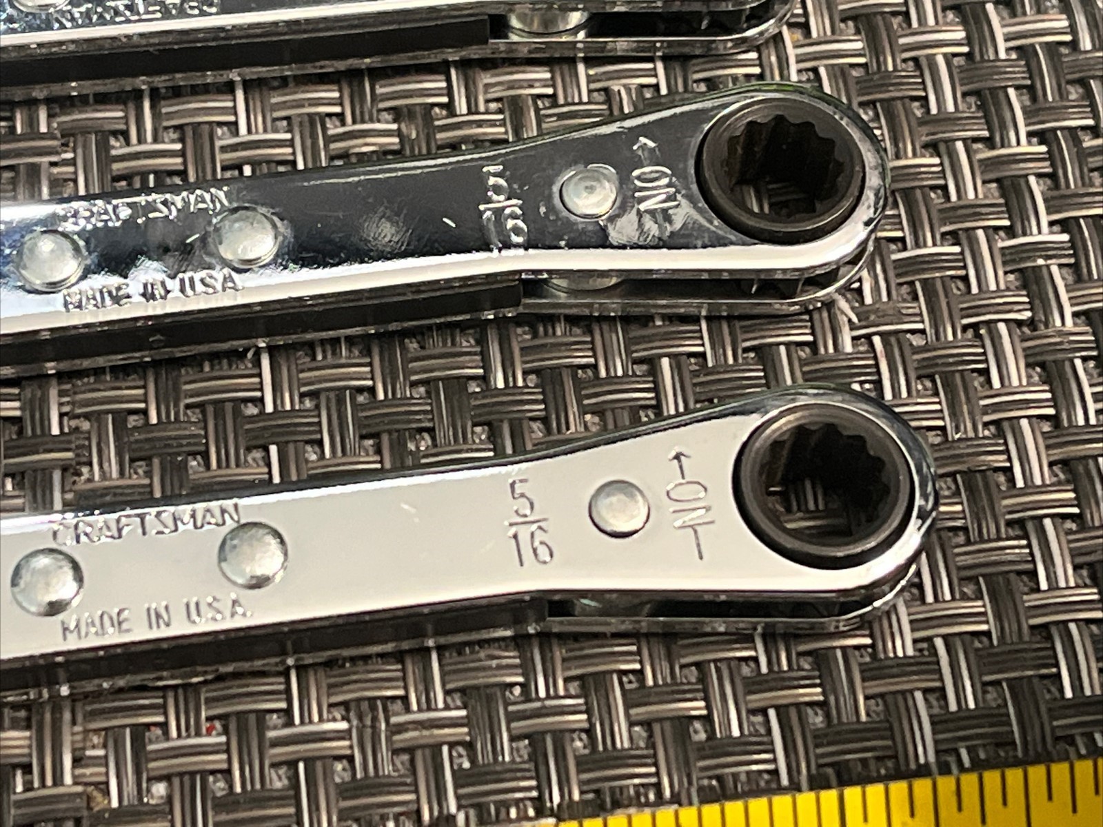 7 QTY! BULK LOT- 42161 Craftsman 1/4” & 5/16” Box End Ratcheting Wrench USA -NEW