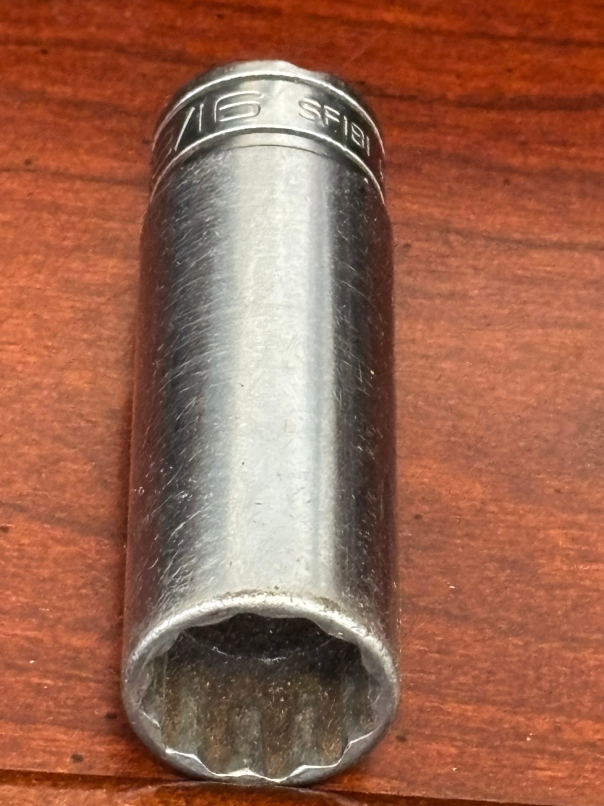Snap-on Deep Sockets-12pt-3/8″ Dr -9/16″, 1/4″, 18mm -Plus 7/16″ Fvu14-Lot of 4
