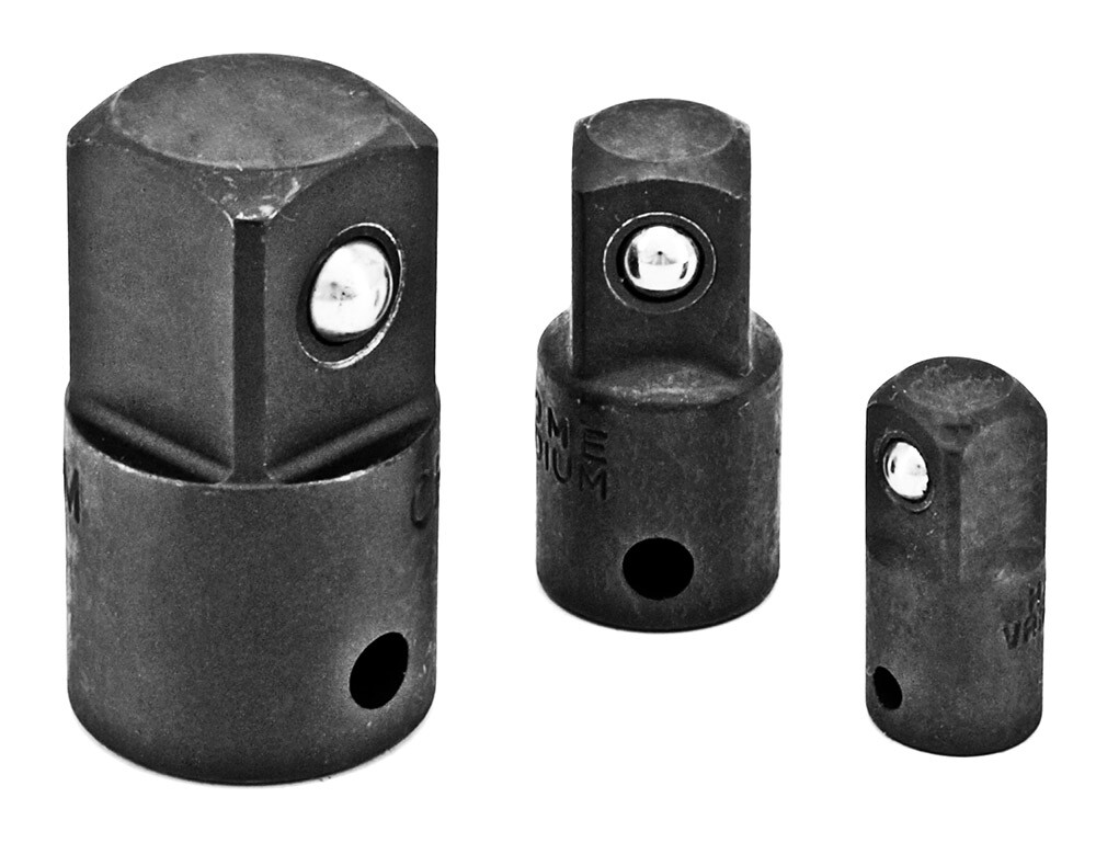 CTT 3-PC. Impact Adapters 1/4″ To 3/8″, 3/8″ To 1/2″, 1/2″ To 3/4″ Drive ASPA3PI