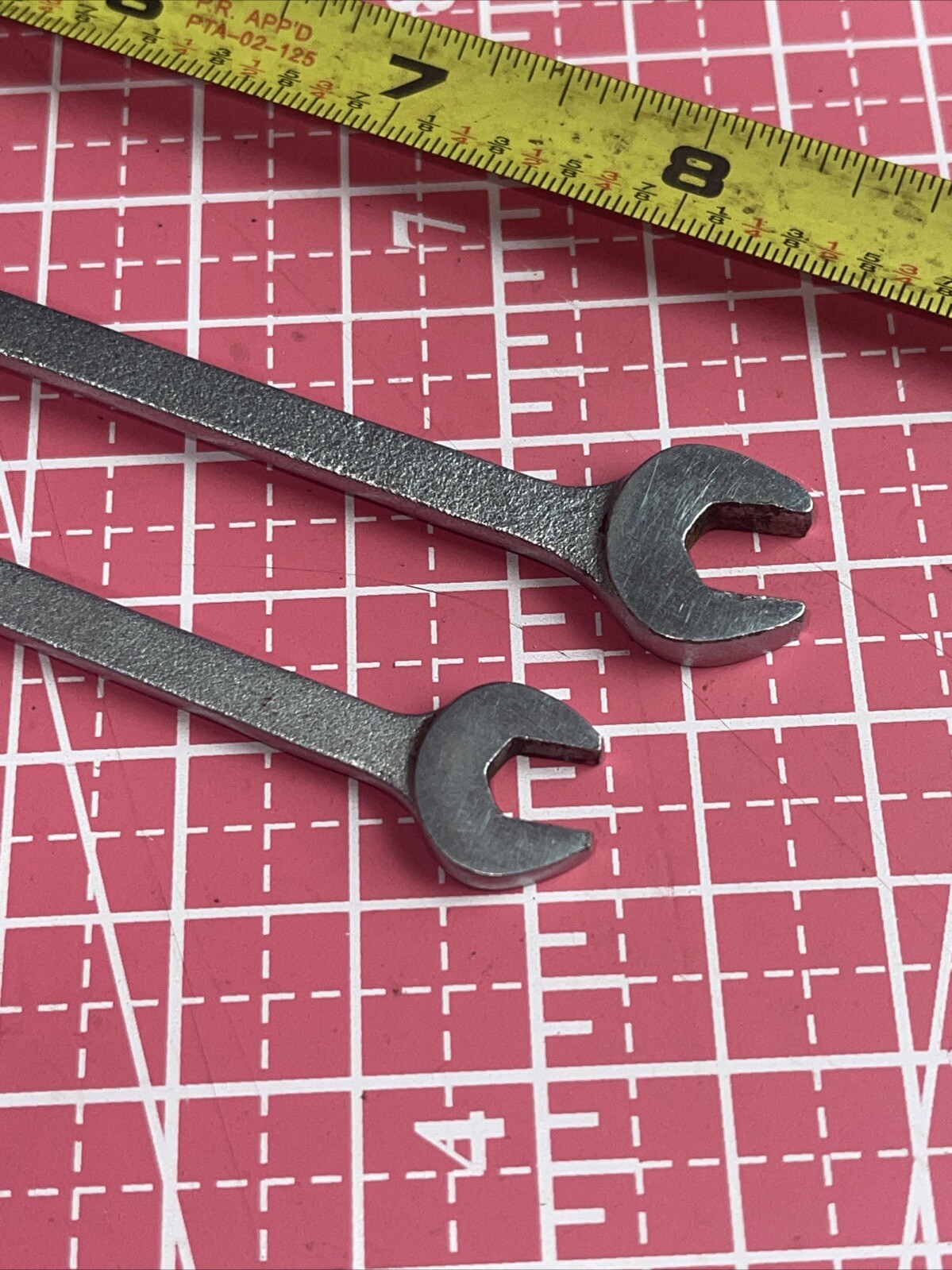 2 Piece Vanadium Tool Co Metric 6 Point Combination Wrench Set 6 7 Mc7 Mc 6 Mint