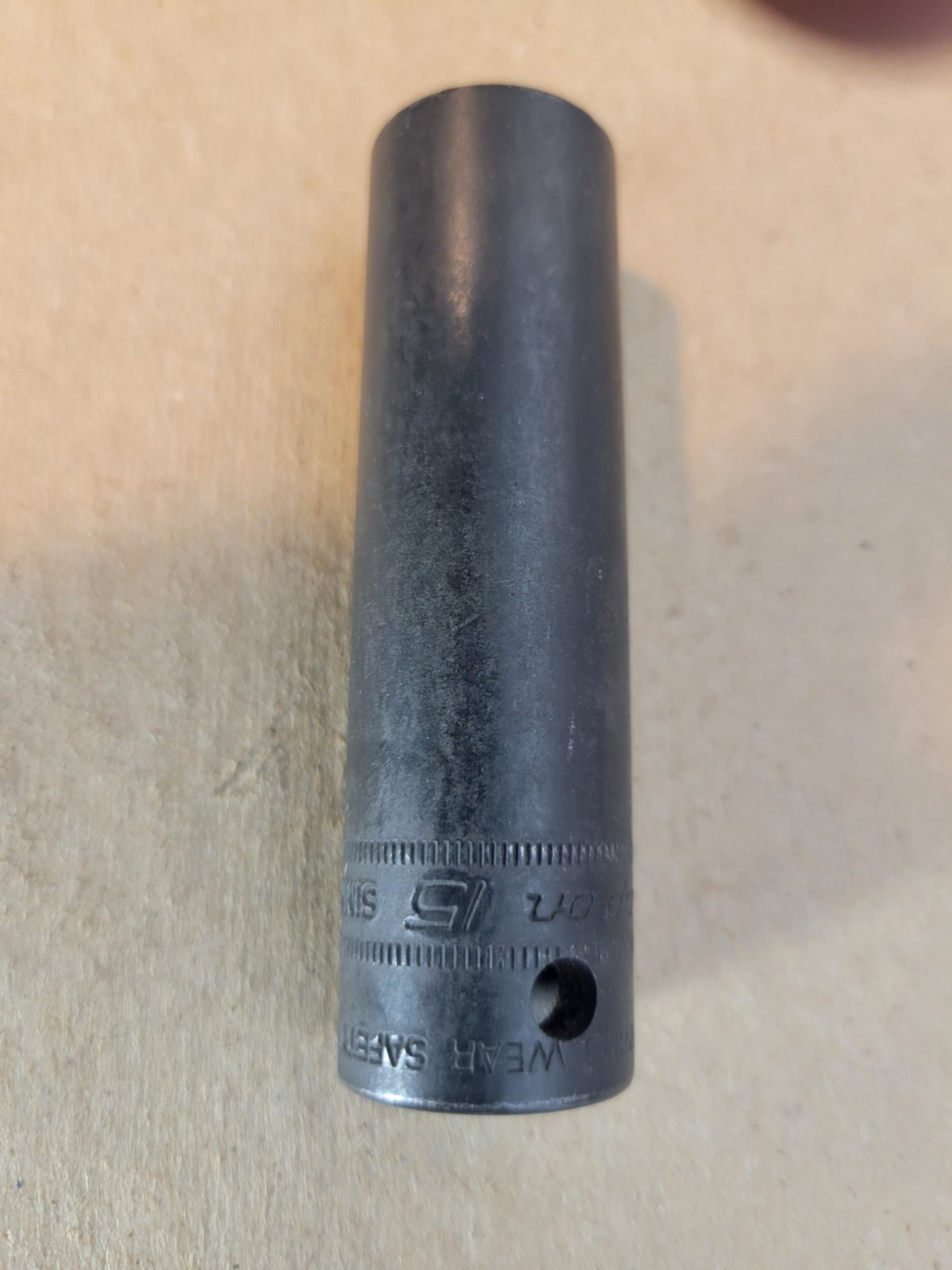 SNAP ON SIMM150A, 1/2″ DRIVE, 15MM. IMPACT SOCKET, 3.2″ DEEP/HIGH. 6 POINT.
