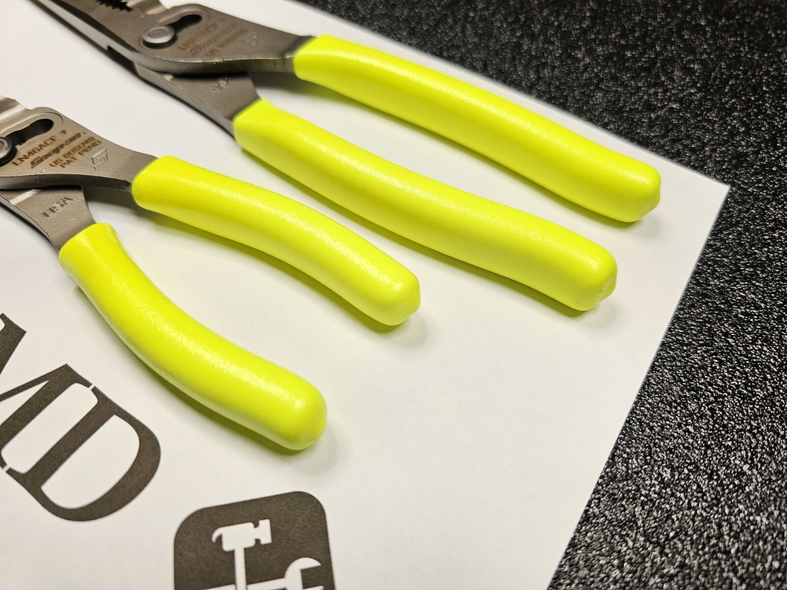 Snap-on Tools USA NEW 2pc HI-VIZ 7″ & 9″ Long Nose Slip Joint Pliers LN46ACF