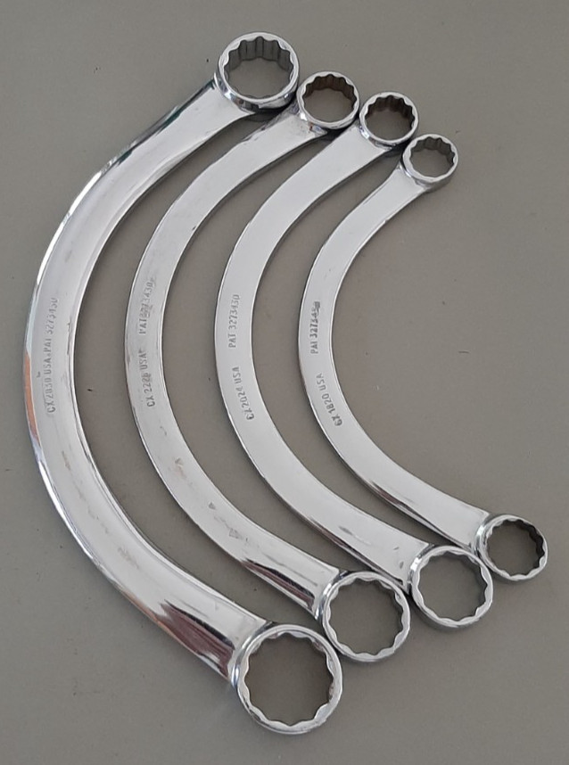 Snap-On HALF MOON SAE 12pt Point Wrench Set 9/16 to 15/16 CX1820 2024 2226 2830