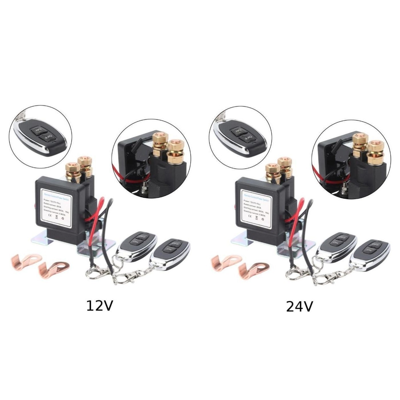 30m Remote Range Wireless Battery Relay Car Starter Relay Anti-Drain Protection