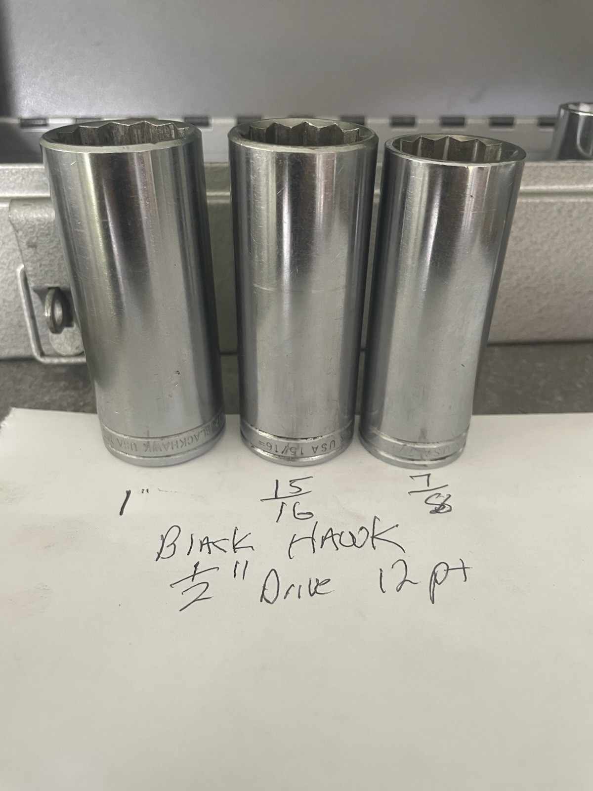 BlackHawk, Proto, Armstrong SAE & Metric Sockets 37 Pc. + Box Nice Tools