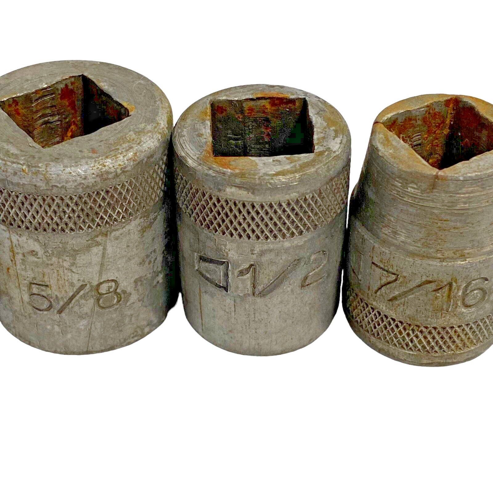 Vintage Socket Set of 6 1/2″ Adapters