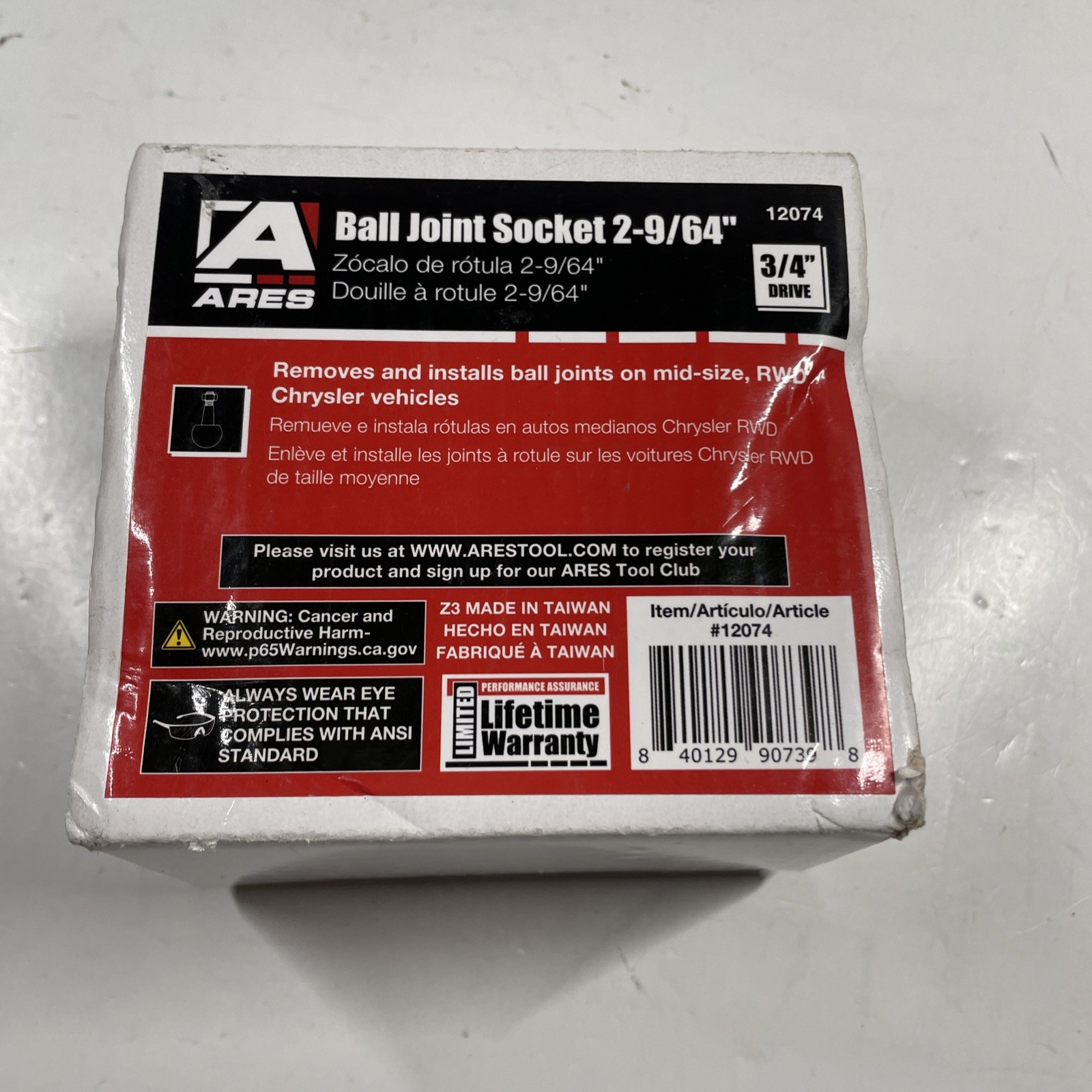NEW! ARES 12074 (2-9/64″) Ball Joint Socket Compatible With Chrysler 3/4-Inch