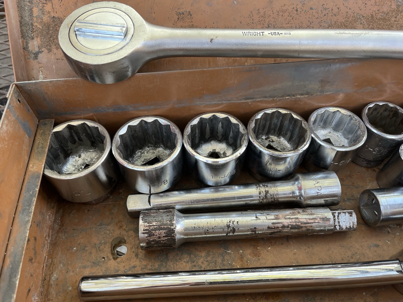 1” HD Socket Set, 23-pc, Wright Ratchet