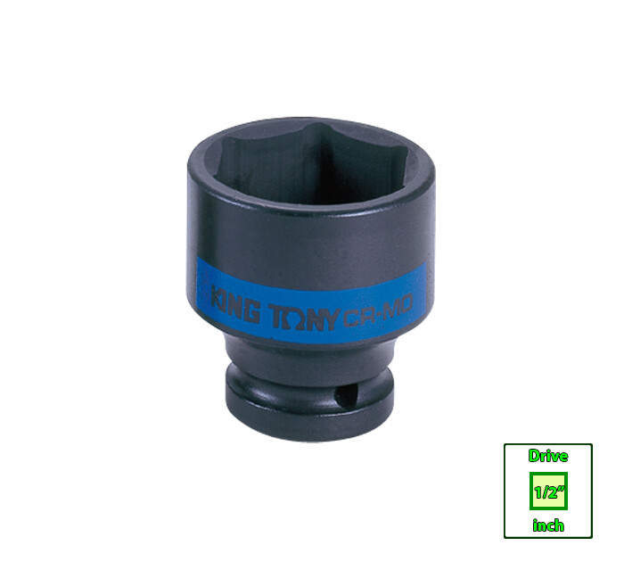 1/2″ drive 6PT Metric Standard Impact Socket KING TONY 25 – 36 mm
