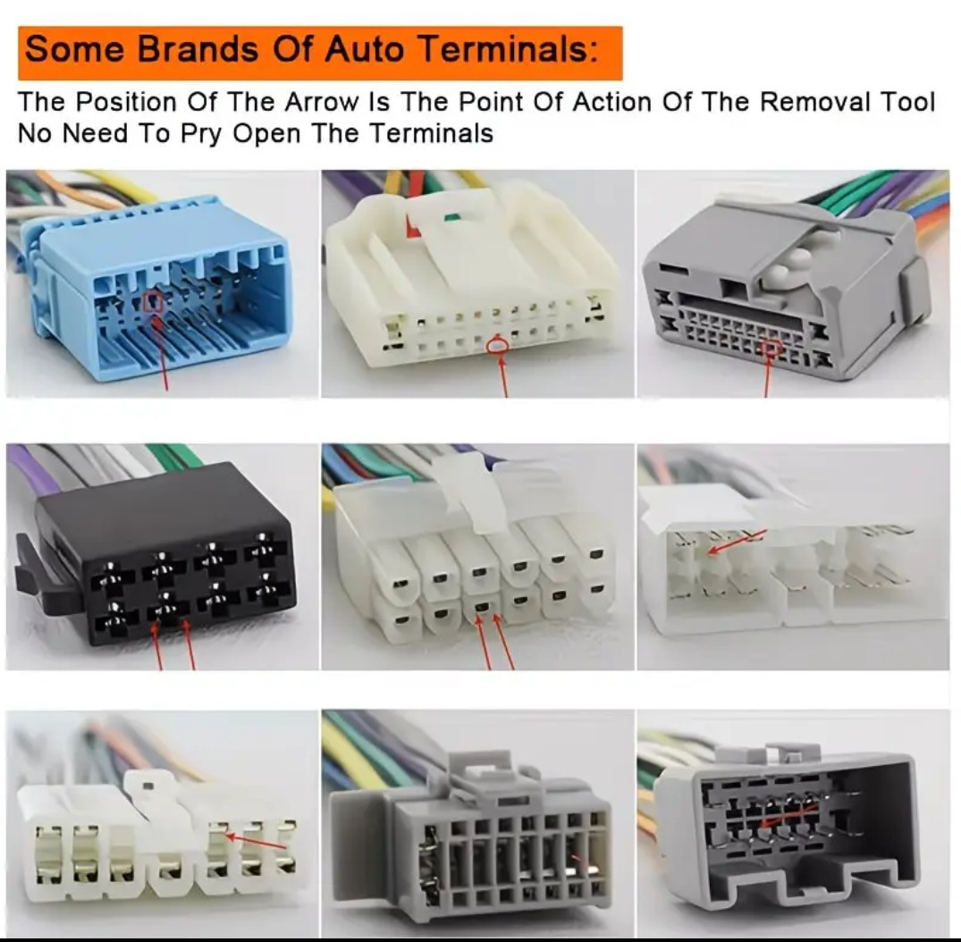 Automotive/Industrial Electrical Wire Connector – Repair – Key Removal Tools Kit