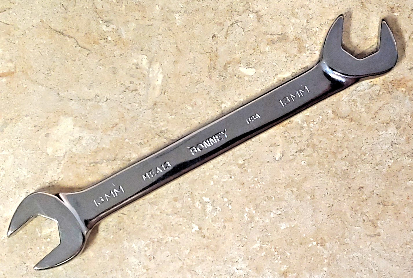 Bonney 13mm Open-end Polished 4-way Angle 15°-60°Wrench (MEA13) Made in USA
