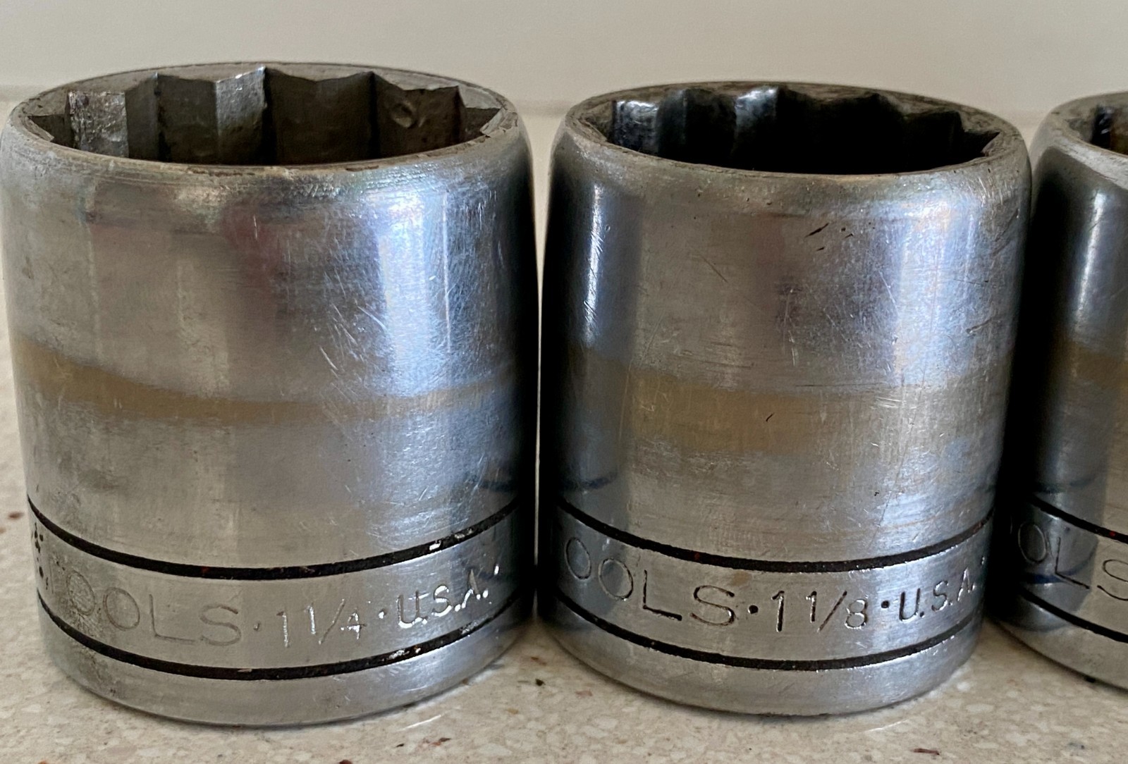 S-K Tools USA 1/2″ Drive Sockets 12 Point Lot of 11 9/16 to 1 1/4