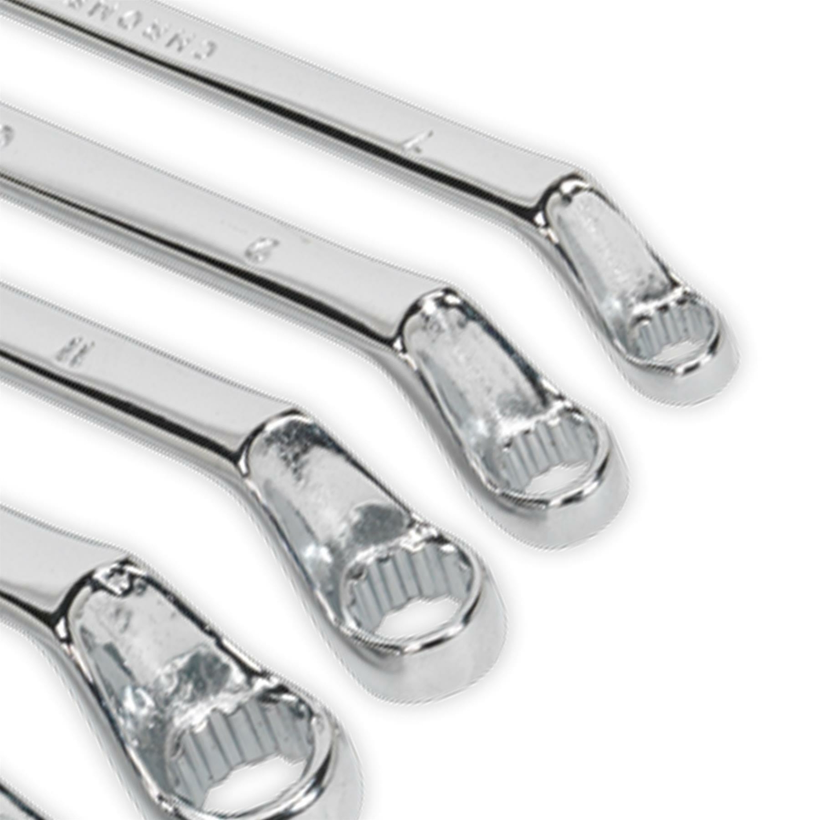 8pc Deep Offset Ring Spanner Set Metric 6x7mm – 20x22mm CRV Steel Fully Polished