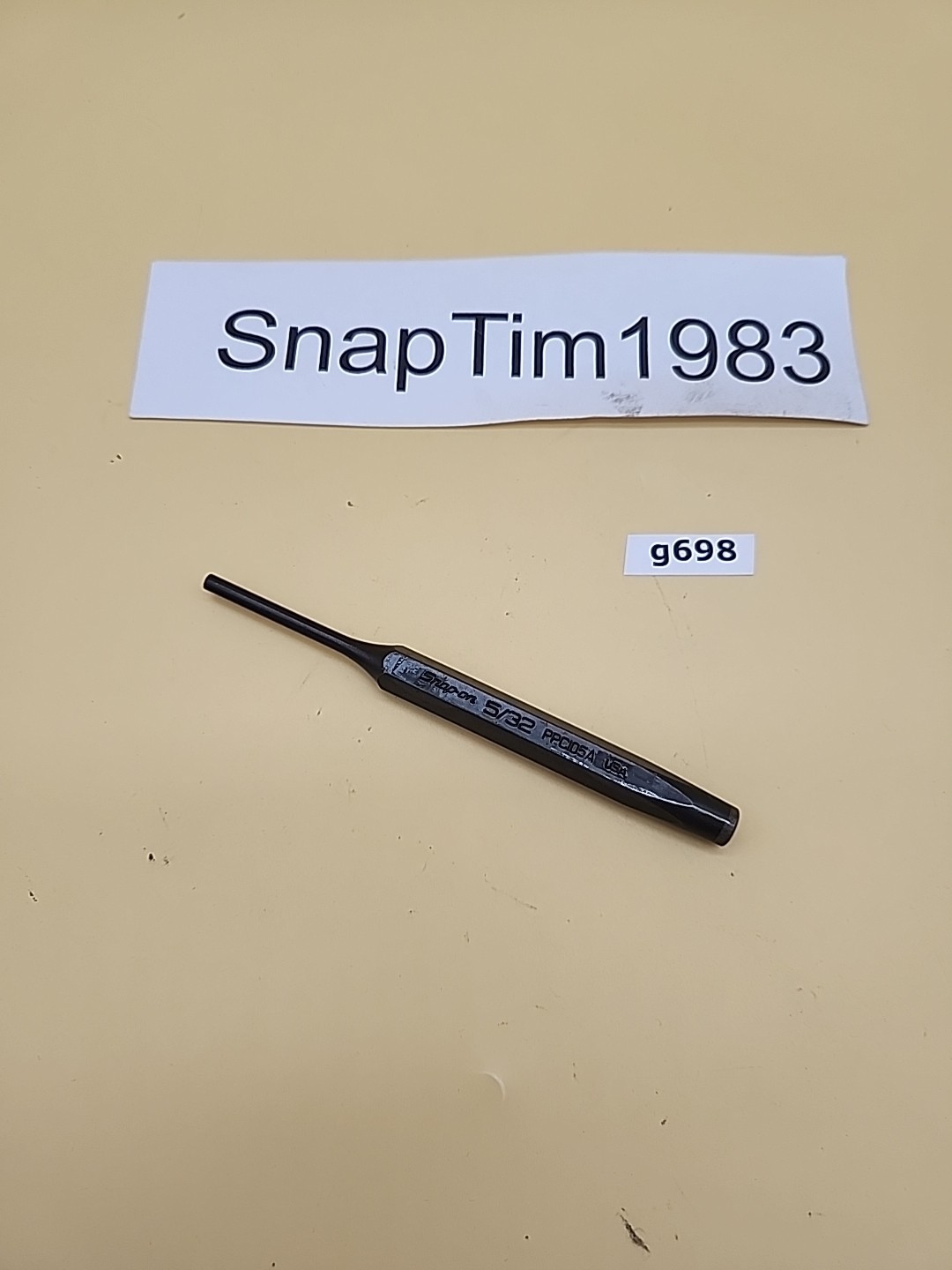 Snap-On Tools PPC105A 5″ Pin Punch, 5/32″ point USA