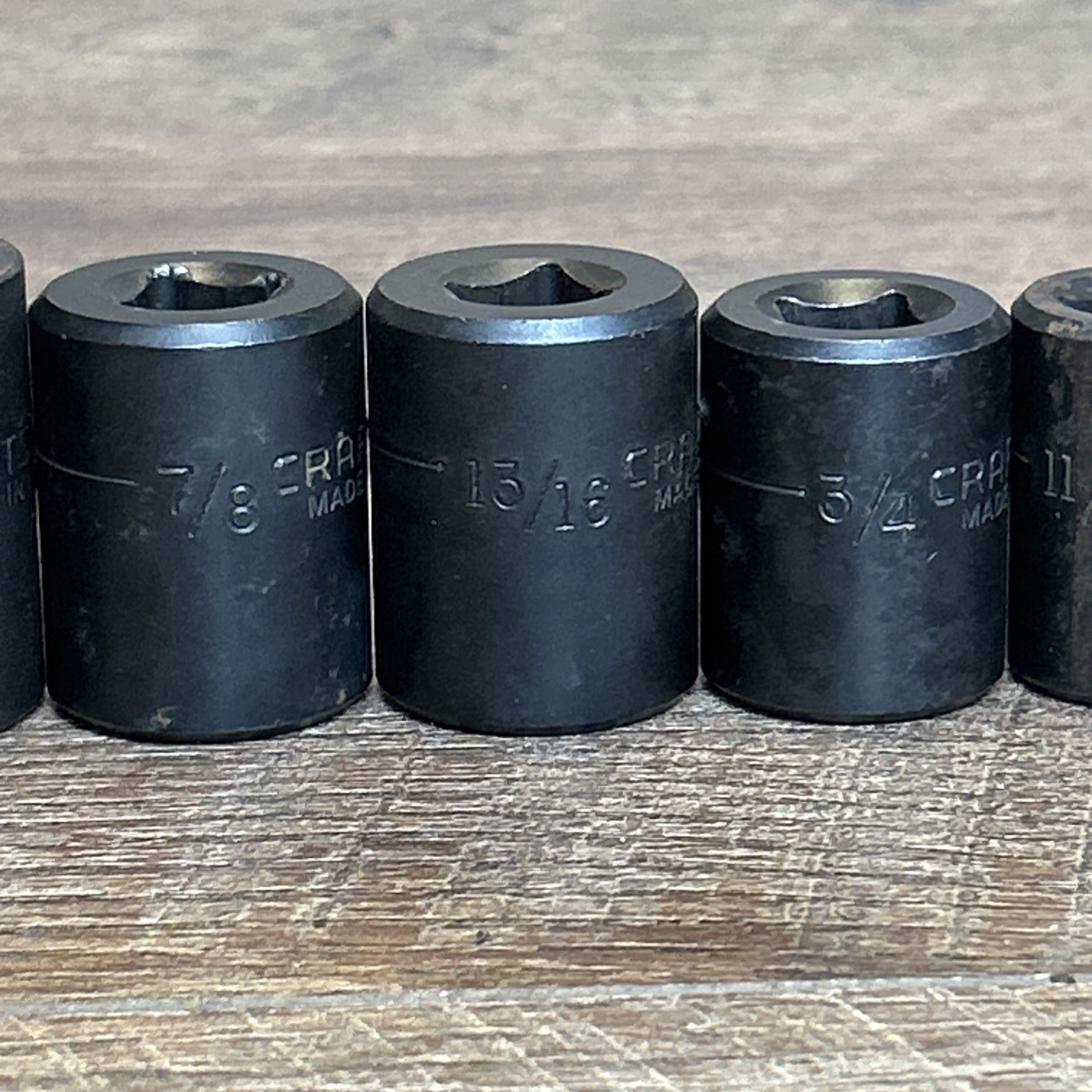 Vintage CRAFTSMAN 1/2″ Drive SAE Shallow Impact Socket Set GK Series