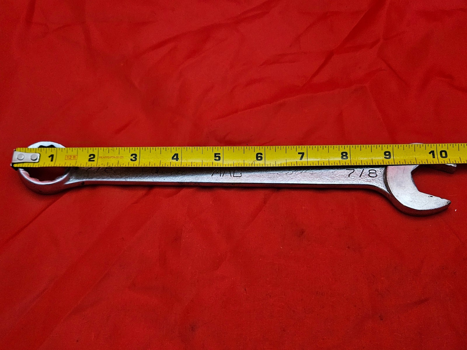 MAC CW28 7/8″ 12 Point Combination Wrench Open Box End USA SAE S16