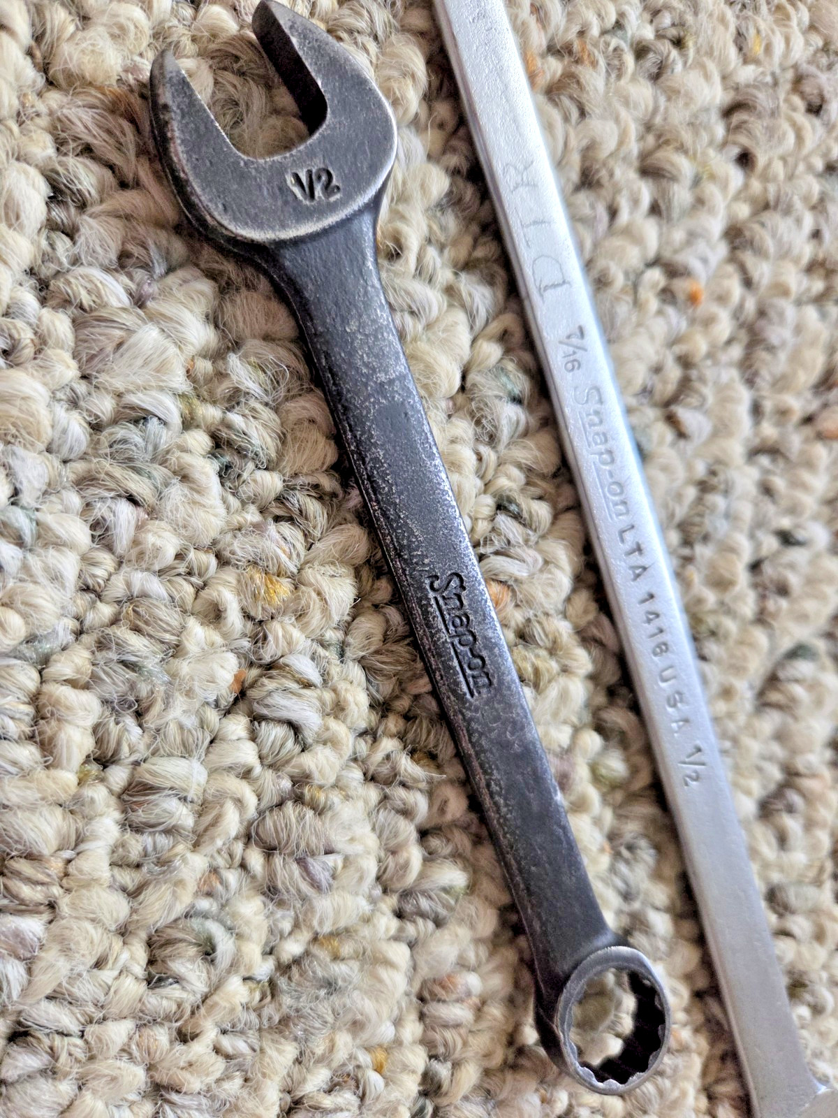 Vintage Snap-On Wrench Lot of 2 Wrenches 1/2″ 7/16″ SAE LTA 1416