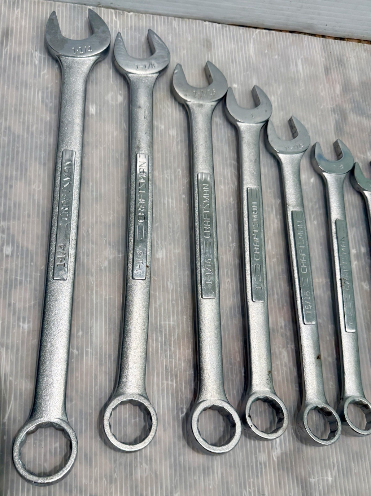 Craftsman USA V Series Wrench Set 12 Piece V-44708 To 44695 SAE 1 1/4 To 1/2