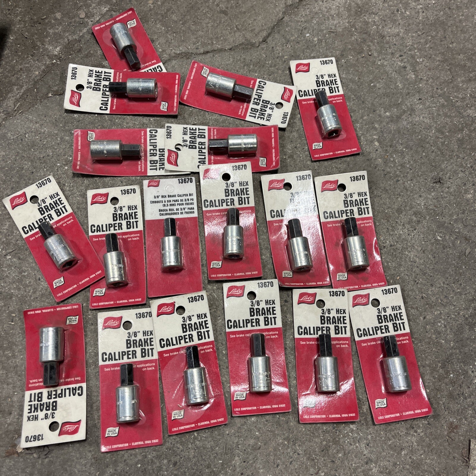 Lisle 13670 3/8 In Drive Hex Bit Socket – 3/8 In LOT OF 18