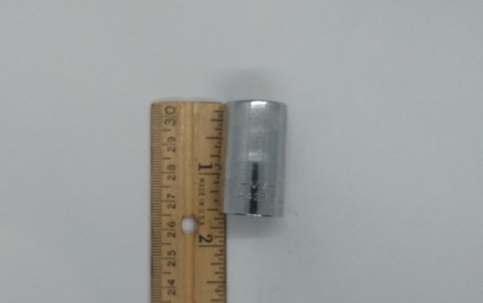Vintage Craftsman 1/2″ Dr 15MM 12 Pt Shallow Socket Top Knurl VV 44236 USA NOS