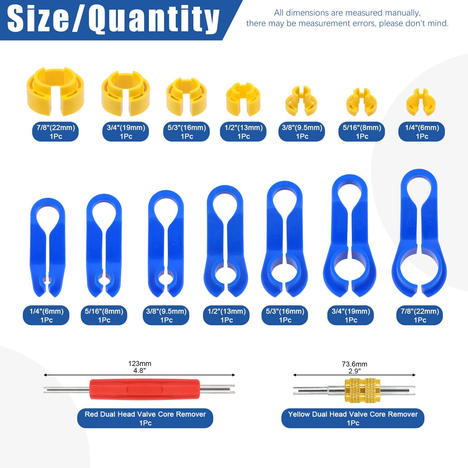 16Pcs Fuel Line Disconnect Tool Set for Ford GM Chrysler Mazda – Quick Release M